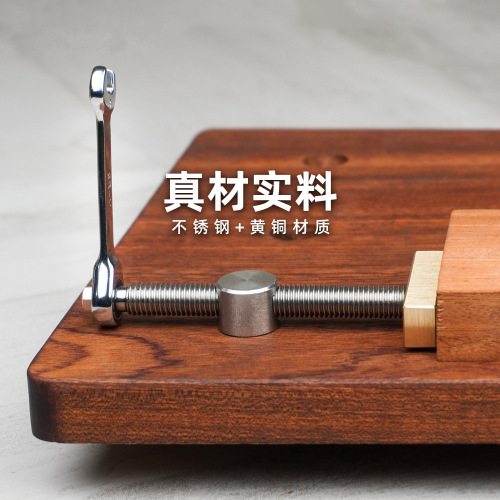 Woodworking table clamping vise table stop brass stop plate table ratchet tightening accessories stainless steel table clamp