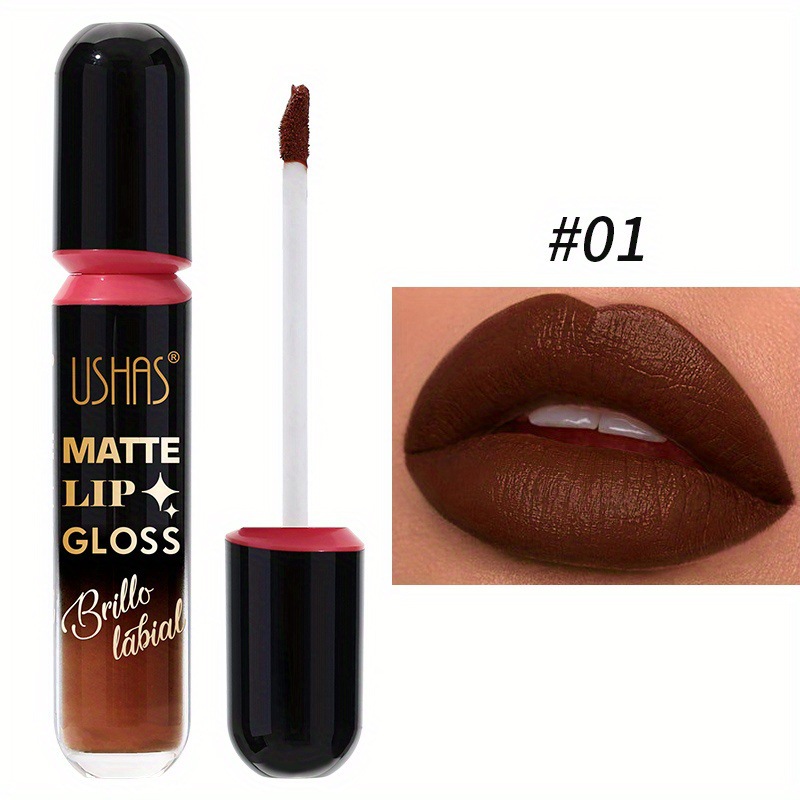 USHAS Europa y los Estados Unidos transfronterizos spot batería labial líquida impermeable batería labial líquida no pega taza no pierde color maquillaje labial LG2504A