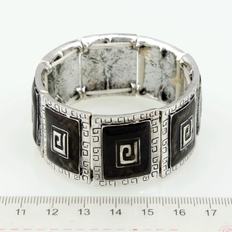 Модный аксессуар, эмаль, эластичная bracelet, европейский стиль