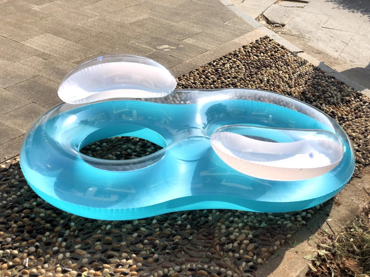 Inflatable Watermelon Swan Double Float Pool Lounger Beach Mat_voghion.com