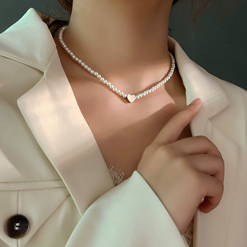 Короткое ожерелье из жемчуга, модная цепь для ключей сумки, аксессуар нержавеющая сталь, стиль легкой роскоши, интернет-знаменитость