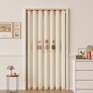 Punch-free Thickened Small Fresh Bedroom Door Curtain Kitchen Curtain Curtain Fitting Room Shelter Curtain Partition Curtain Shelter