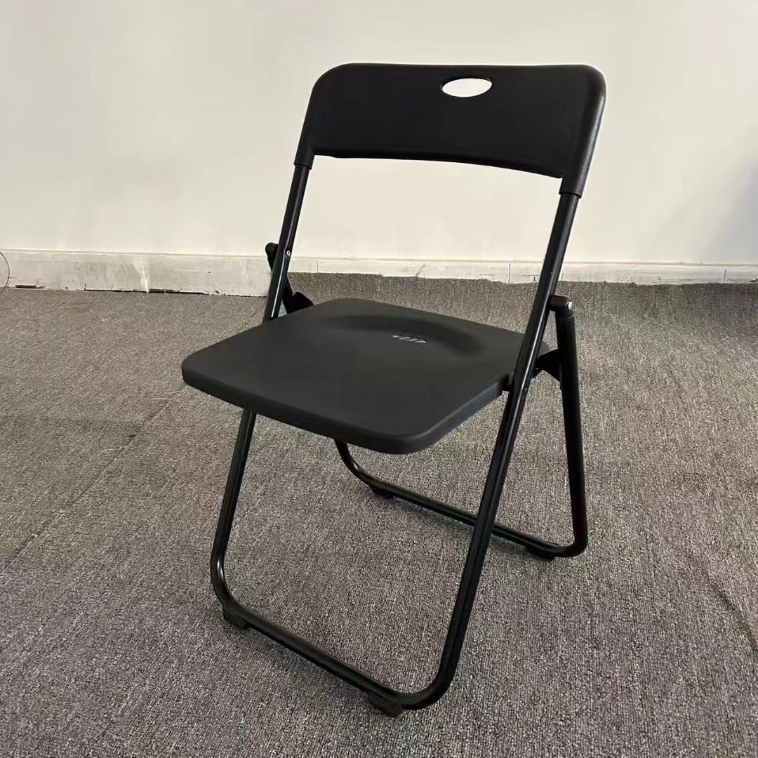 플라스틱 의자 올블랙