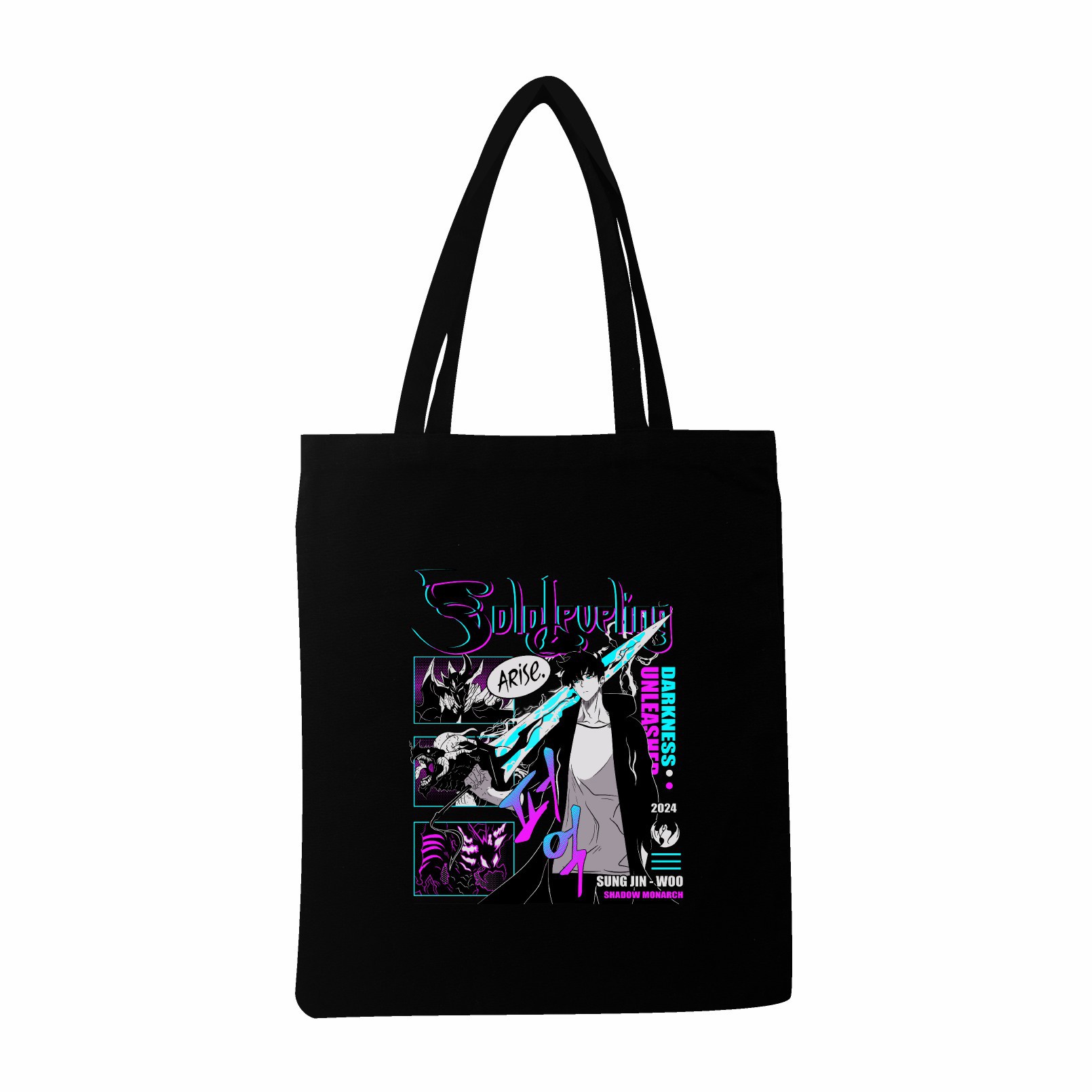 2025跨境热卖Solo Leveling 独自升级我的英雄学院手提袋跨境