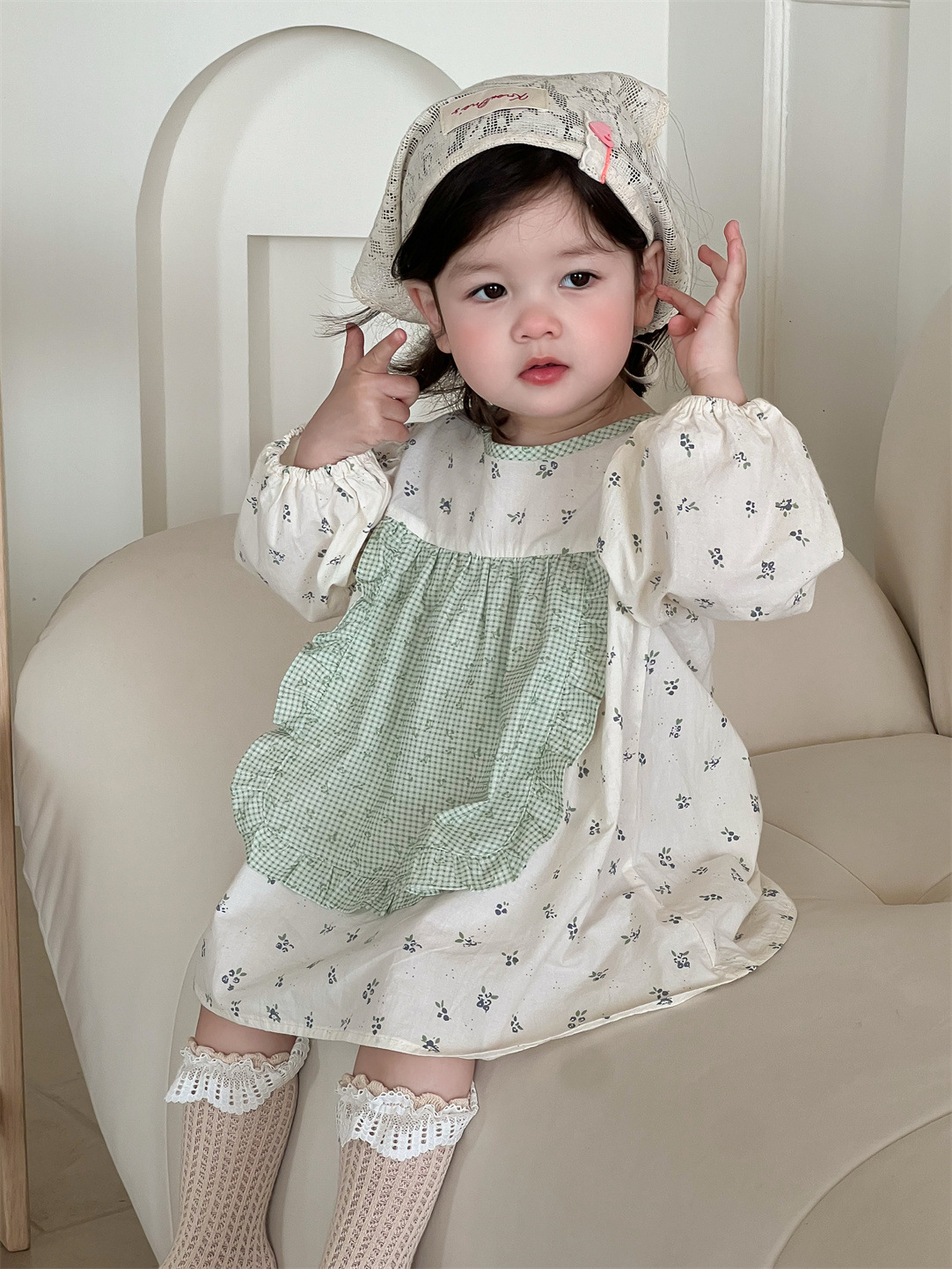 Dress, flowered
