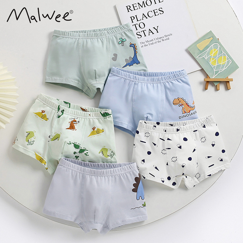 Malwee transfronterizo Pantalones interiores para niños, pantalones cortos de algodón antibacteriano transpirables para niños europeos y estadounidenses