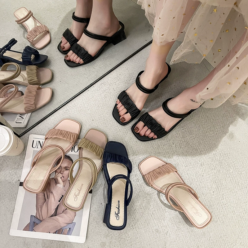 2021 новые сандалии женские на плоской подошве модные простые корейские версии сандалий носят женские сандалии производители оптом