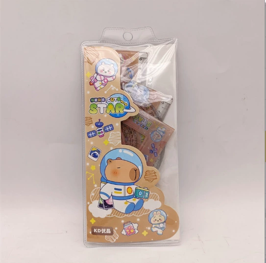 Cartoon ruler, children's set for students, 4 piece set