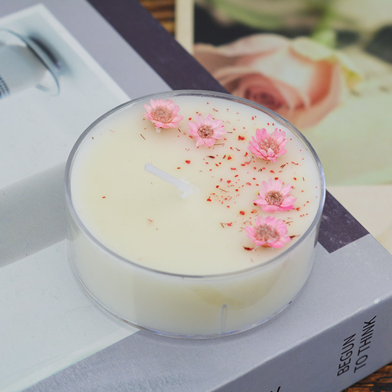 Fabricantes a largo plazo de flores secas artesanales de fragancia de cera de cera creativa de fragancia de flores inmortales de fragancia de vela de baja temperatura