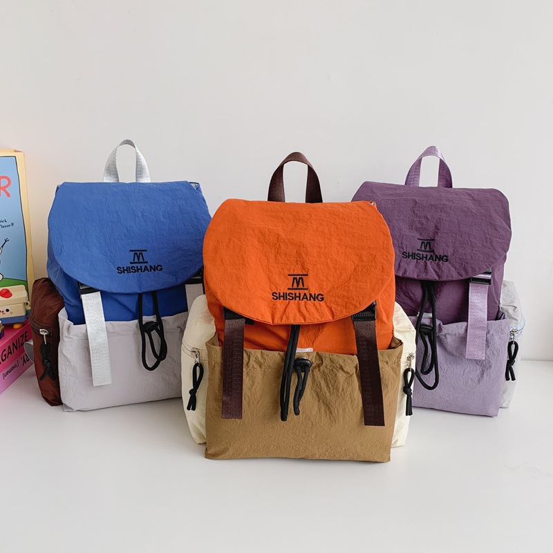 Mochila deportiva casual para niños y niñas, moda coreana, mochila de estudiantes de color contrastante, 2026 nueva mochila infantil transfronteriza