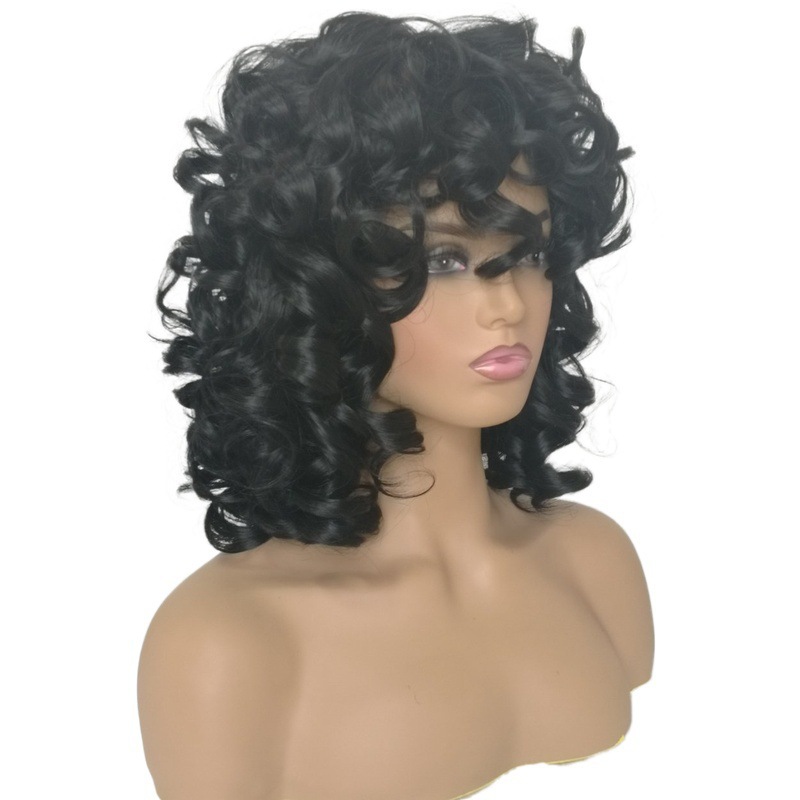 Fábrica de comercio exterior venta directa de pelucas de dama pelucas negras pelucas de alta temperatura pelucas de filamento larga pelucas