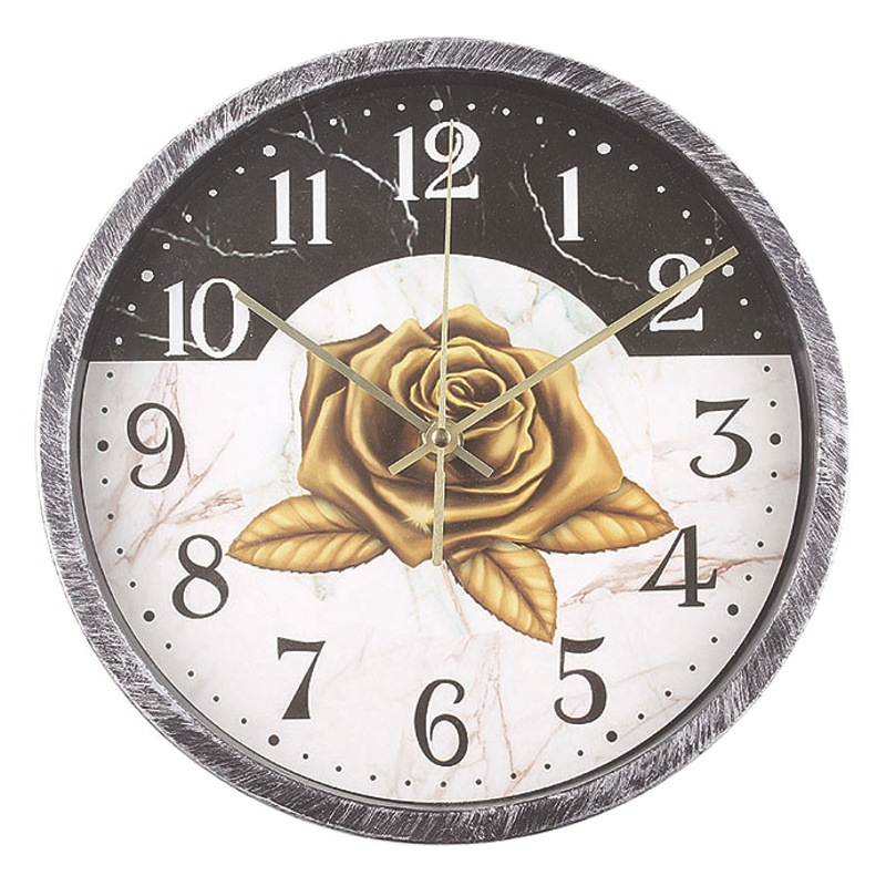 Reloj de pared silencioso simple creativo para hogar, reloj de pared para dormitorio/sala, reloj de cuarzo, venta al por mayor