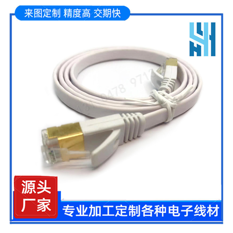 Category 5E 8P8C Network Cable Cat with Iron Shell Network Signal Transmission Line Pure Copper Flat Crystal Head Broadband Cable Category 5E 8P8C Network Cable Cat with Iron Shell Network Signal Transmission Line Pure Copper Flat Crystal Head Broadband Cable