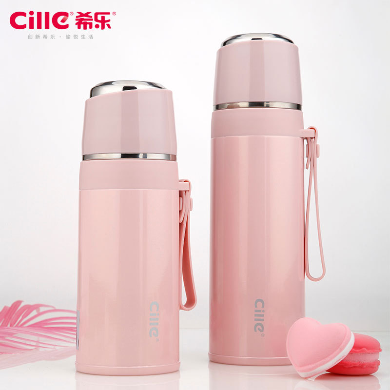 希乐316不锈钢水杯大容量保温杯子便携学生子弹头女士运动水壶304|ru