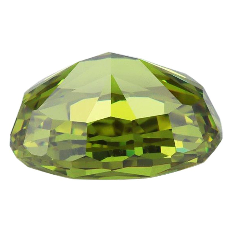 8A Gem Оптовая продажа Ледяной цветок вырезать в форме яйца оливково-зеленый голый Камень Овальный Высокоуглеродистый бриллиант Настраиваемые ювелирные серьги