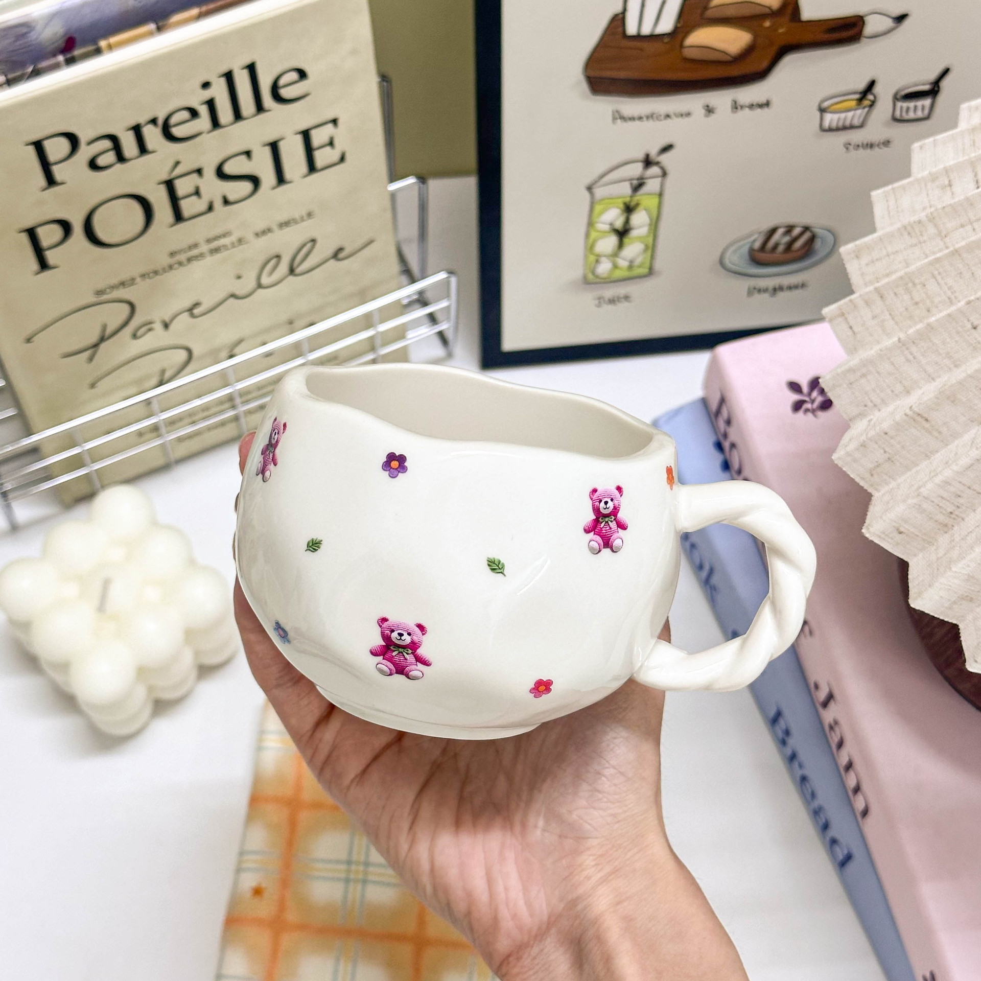 Highly Stylish Women's Home Milk Office Creative Coffee Cup, Design-oriented High-end Ceramic Mug_voghion.com