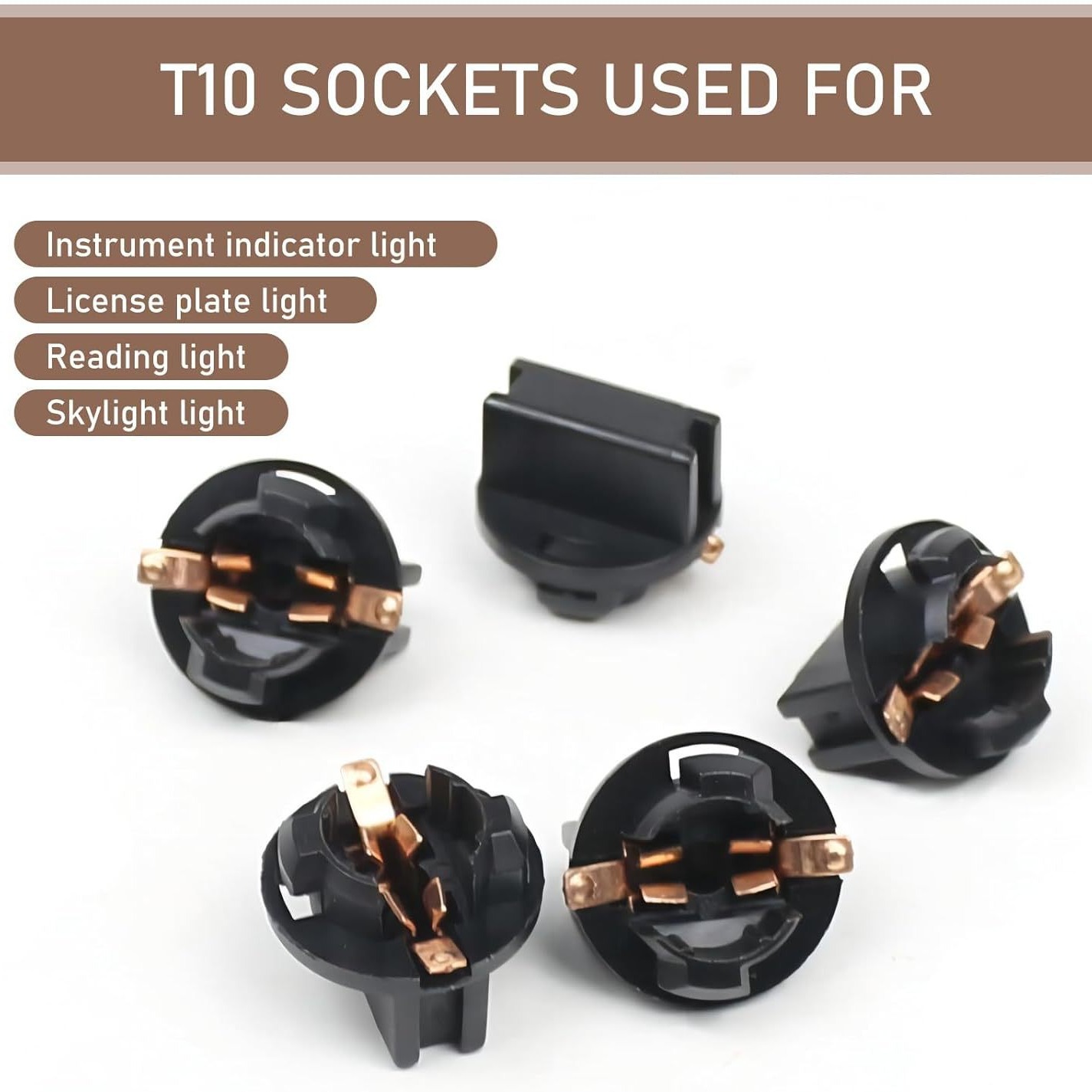Car LED reading lamp T10 instrument lamp highlight LED license plate lamp door lamp 10 pack 20 pack 50 pack