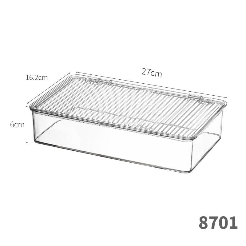 8701. flip-top pet high transparent box-long small size 1 pet high transparency