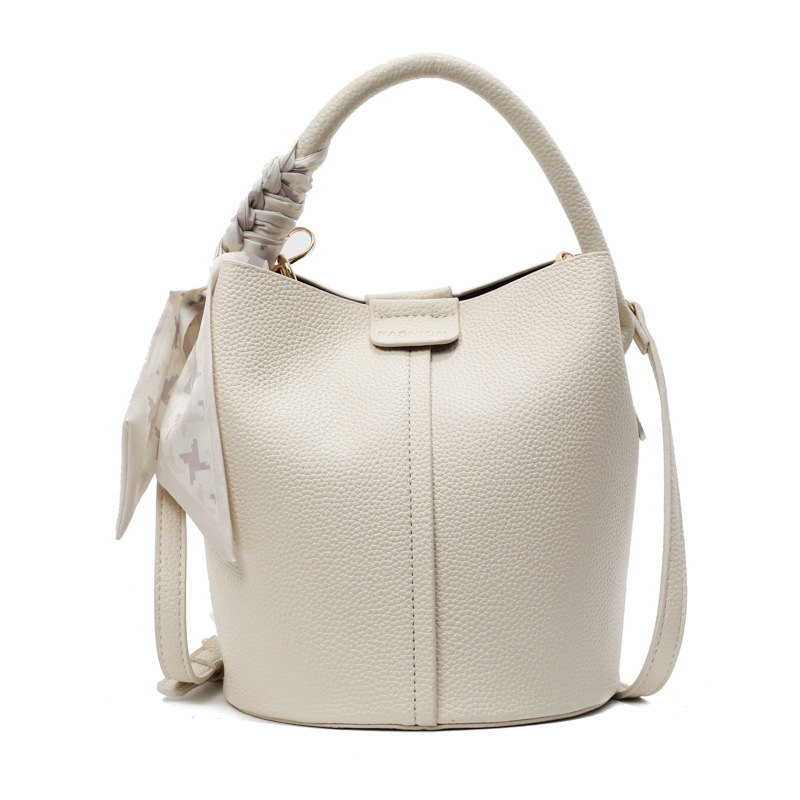 Bolso de cubo portátil de todo fósforo de moda de alta gama para mujer 2025 nuevo estilo bolso de mensajero de hombro simple casual simple