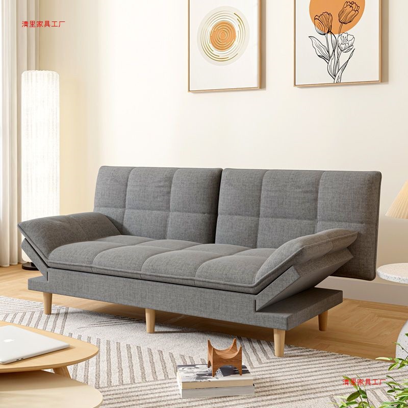 Foldable Sofa Bed Dual-Purpose Rental Room Modern Simple Multi-Functional Nordic Fabric Small Sofa Living Room Small Apartment