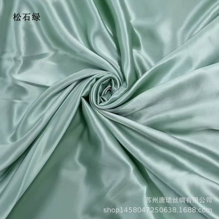 Silk fabric 100% mulberry satin, 114 cm width, 16 momme, plant‑dyed, wholesale multi‑color