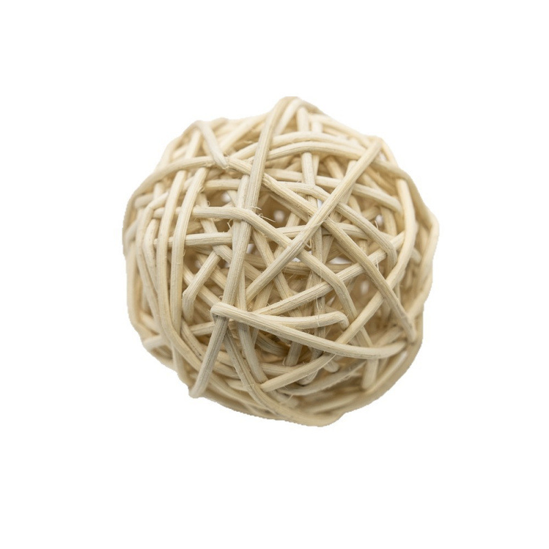 Bola de Hierba Molar para Hámster, Ratán y Hierba Natural, Artesanal, para Mascotas Pequeñas image 6