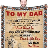 Одеяло, которое мой сын подарил подарку моего отца - ультра -легкое фланелевое шерсть одеяло