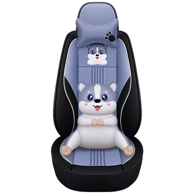 small goods seat cover — Modelə uyğun (Original) oturacaq örtükləri - bls-sky-blue-single-seat-cartoon-version-1