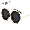 Sunglasses, brand woven glasses suitable for men and women, graduation party, European style