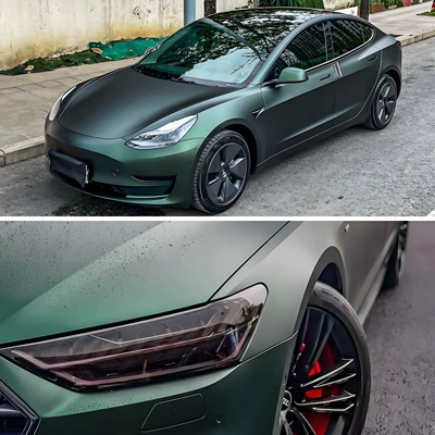 Satin Green Car Paint – Car paint protective film