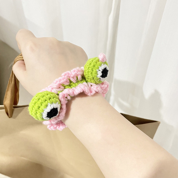 Cute knitted hair accessory