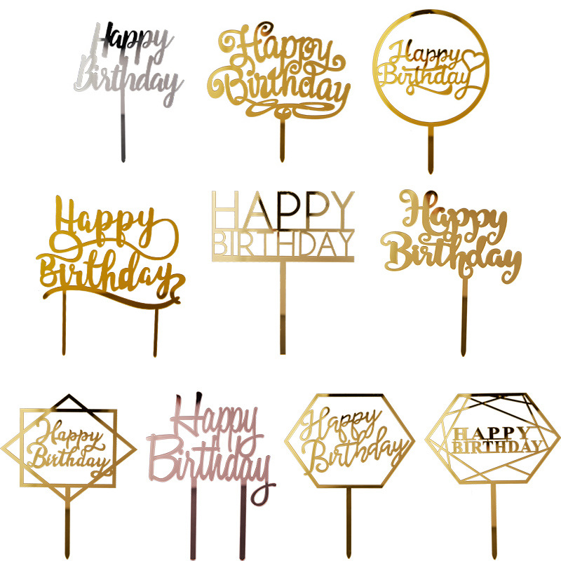 Birthday Letter Arylic Party Cake Decorating Supplies 1 Piece display picture 1