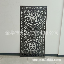 激光雕刻门护栏CNC切割板透视围墙客厅屏风金属镂空背景墙装饰板