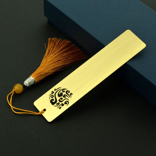 Metal bookmark cultural and creative graduation event school anniversary commemorative item Chinese style Chinese hollow cut bookmark