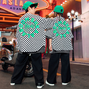 Hip-Hop Children's Fashion Clothing for Boys Hip-Hop Summer Children's Clothing Fashion Brand for Girls' Catwalk Clothing Children's hiphop Costume