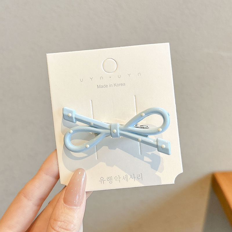 Crema ondulado punto arco clip para el cabello de la mujer adorable lateral cabello roto frisa clip de boca de pato clip para la niña clip para el cabello