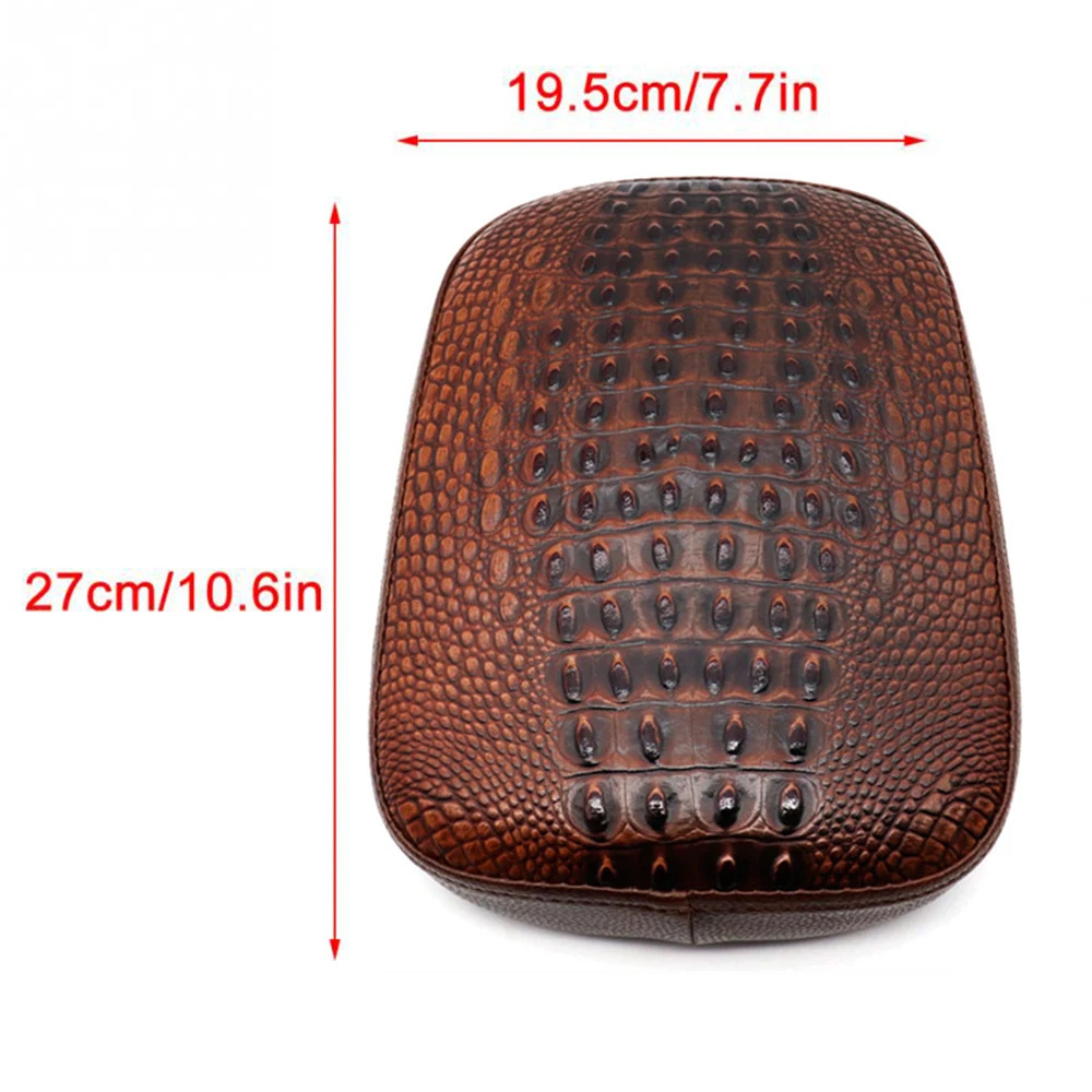 Motorcycle Rear Car Passenger Pad Cushion for Harley Bobber Chopper with Suction Cup