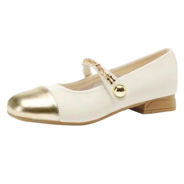 2026 verano nuevo estilo francés cuadrado bajo boca superficial Mary Zhen zapatos de hadas de cuero suave plano zapatos de una sola combinación