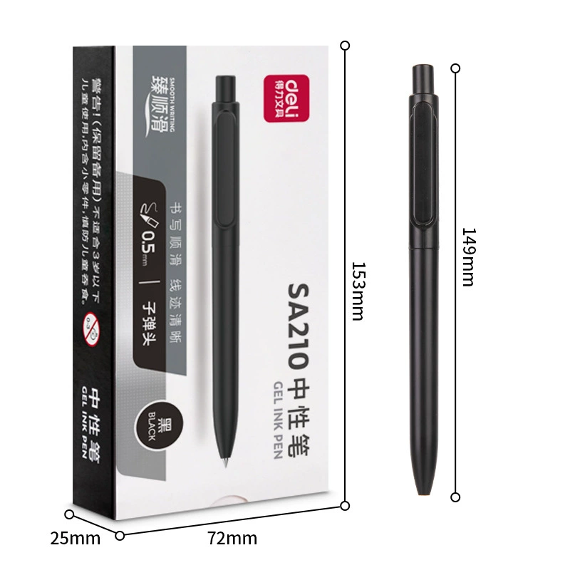 High quality black rollerball pen, stationery for students