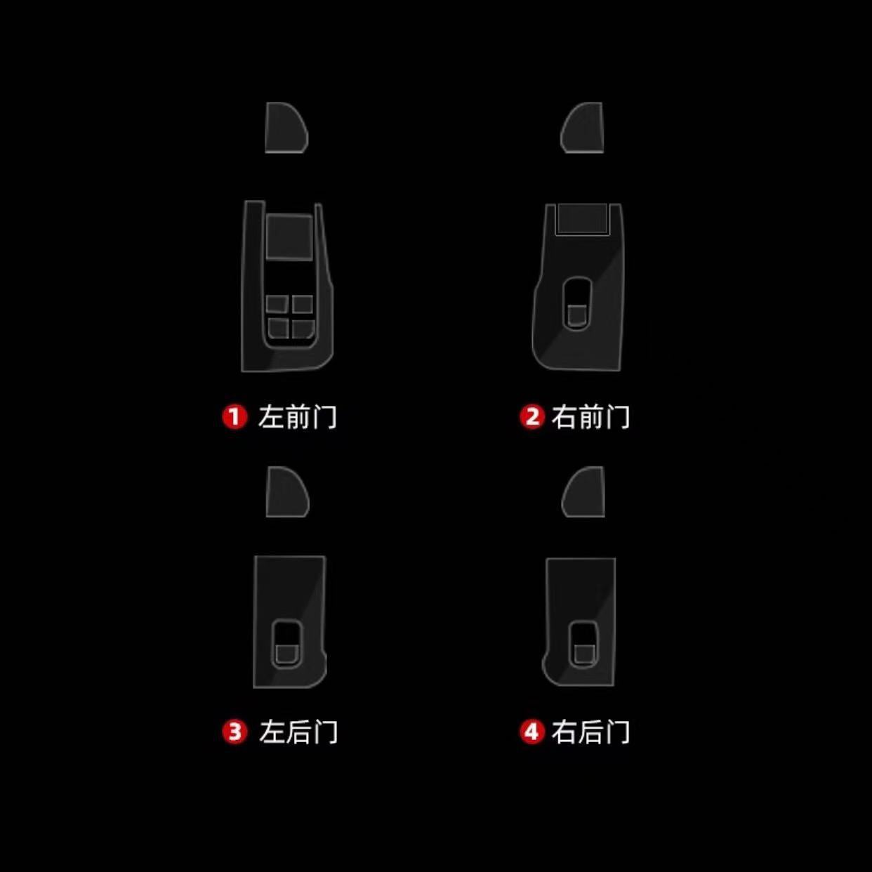 Car interior film – Tesla Interior Accessories - refreshed-3-window-lift