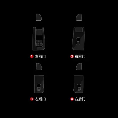 Car interior film – for Tesla Model Y center - renew-3-window-lift