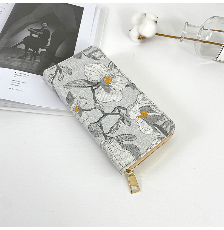 Women's Flower Pu Leather Zipper Wallets display picture 2