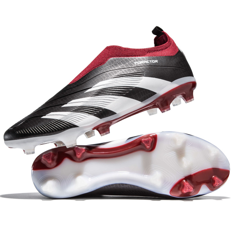 긴 손톱 - 블랙 와인 레드