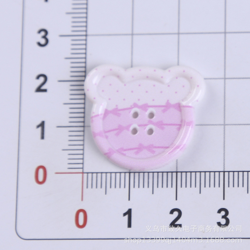 小さな新鮮なクマのボタンアクリル diy ジュエリーアクセサリー携帯電話ケース靴バックル靴フラワーパッチヘアアクセサリー材料|undefined