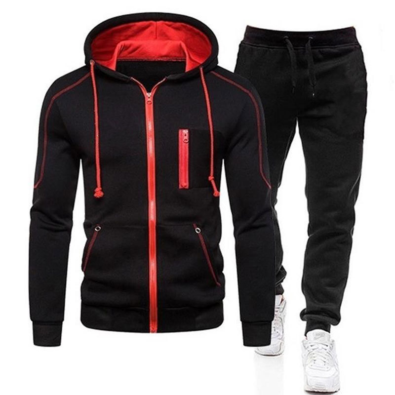 2022 AliExpress Amazon nuevo traje deportivo de los hombres Otoño e Invierno de manga larga suéter pantalones traje casual europeo y americano