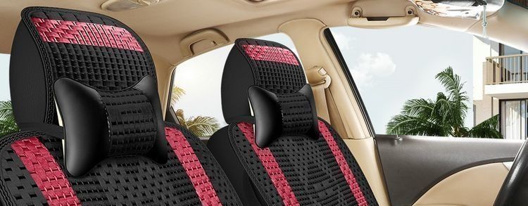 Summer five-seater breathable all-season applicable seven-seater ice silk car seat cushion, summer single-seater special car seat cover, full coverage