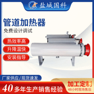 Industrial pipeline heater compressed air nitrogen heating furnace instant water circulation heat transfer oil pipeline heater