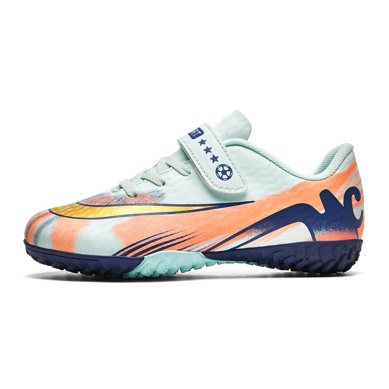 2025 pasto fábrica de niños y niñas nuevos zapatos de fútbol para niños ventilados cómodos deportes bajos clavos rotos