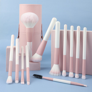 12 Huayang Clear Sky Makeup Brush Set Beginners Full Set Soft Hair Powder Eye Shadow Brush Beauty Makeup Makeup Tools