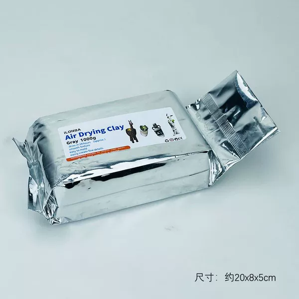 Clay, pack, 1000g